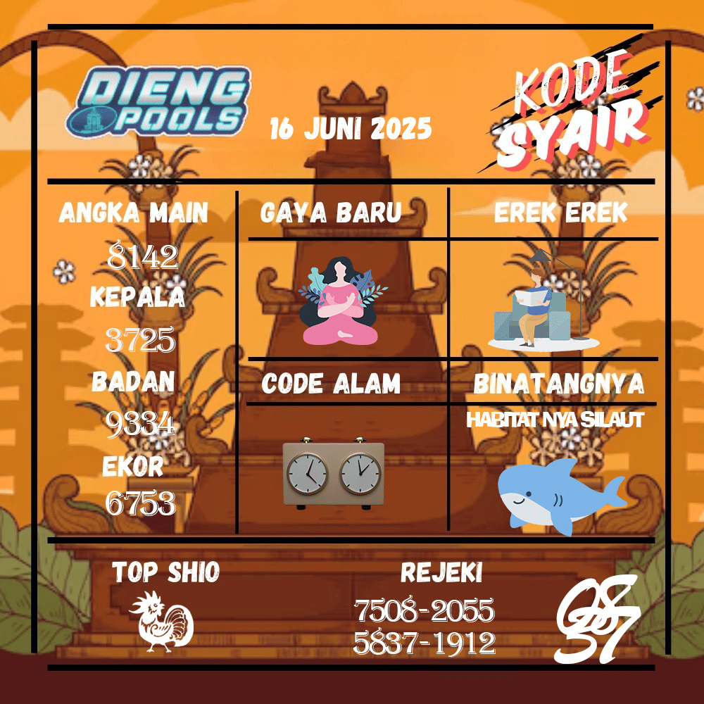 Kode Syair Dieng Pools - Juni  Pools
